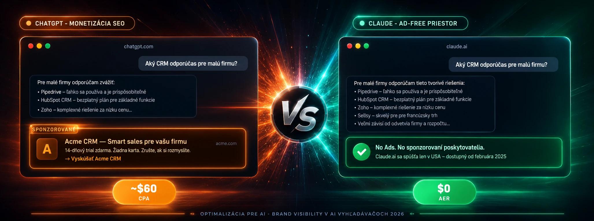 Reklama v ChatGPT: Čo monetizácia AI odpovedí znamená pre brand visibility (2026)