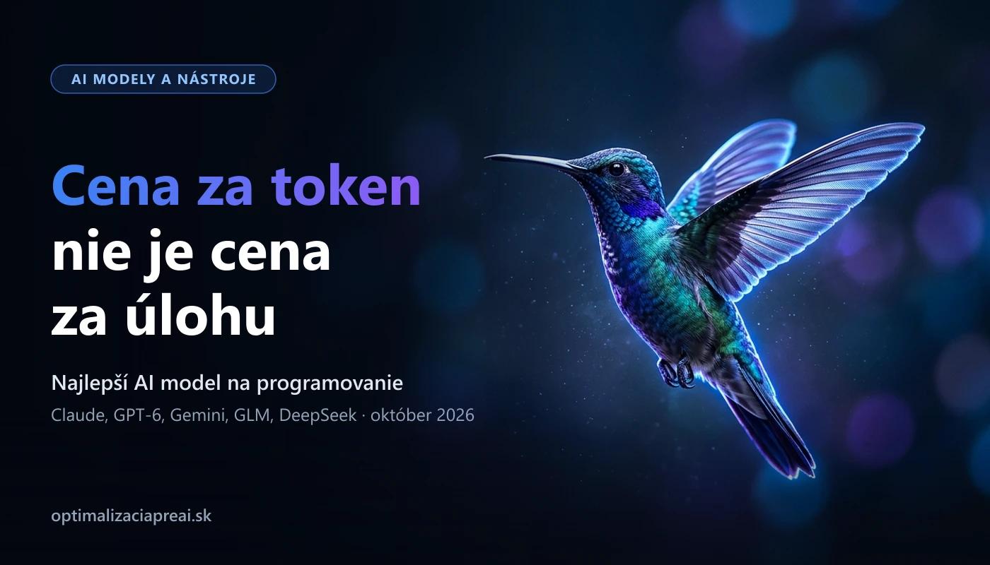 Najlepší AI model na programovanie: cena za token vs. cena za úlohu (október 2026)